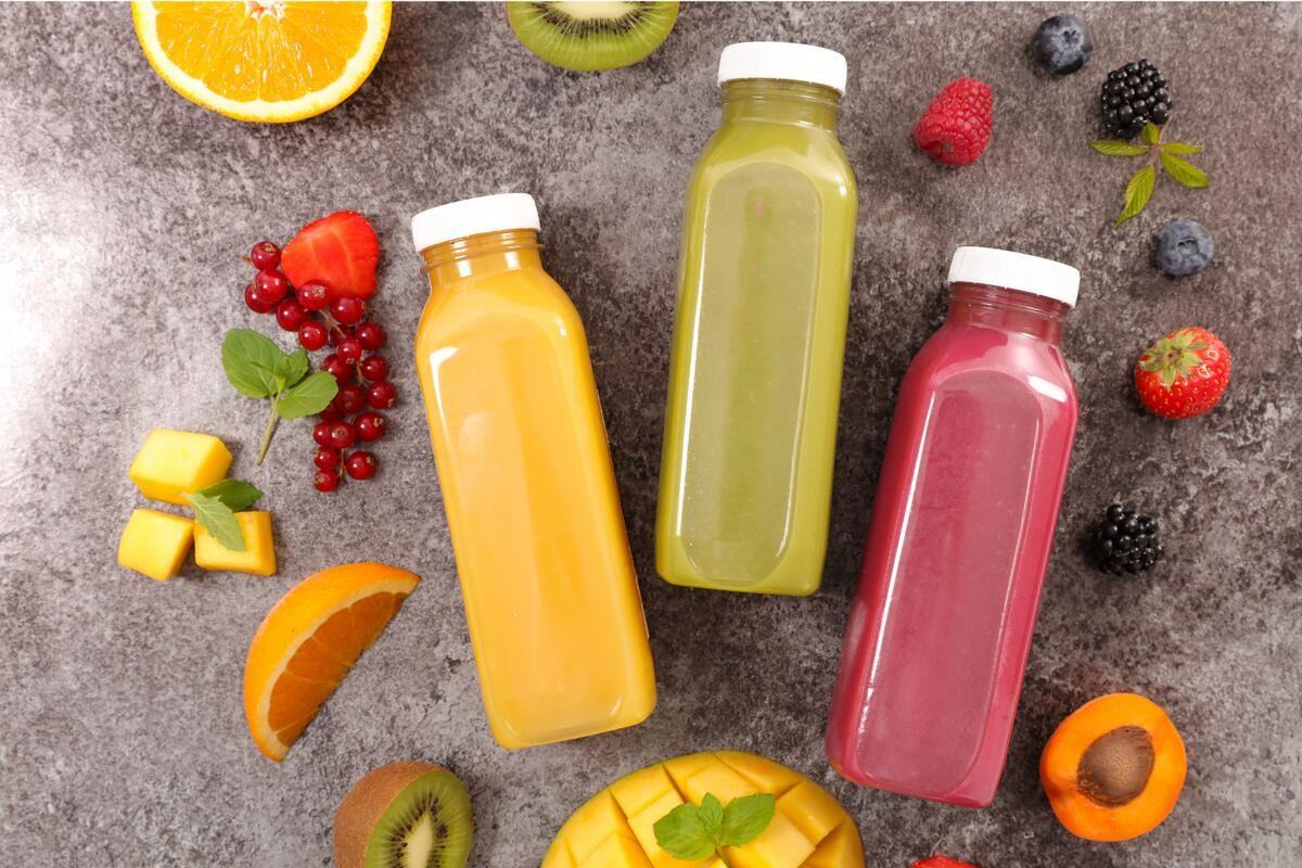 Fresh juices and fruit from Golden Juicery near Sea Colony